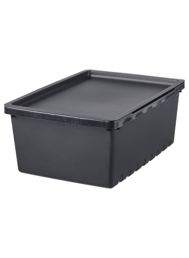 Generic Storage box with lid, black, 35x25x14 cm/9 l  - Image 1