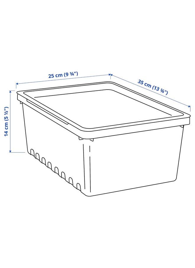 Generic Storage box with lid, black, 35x25x14 cm/9 l  - Image 5