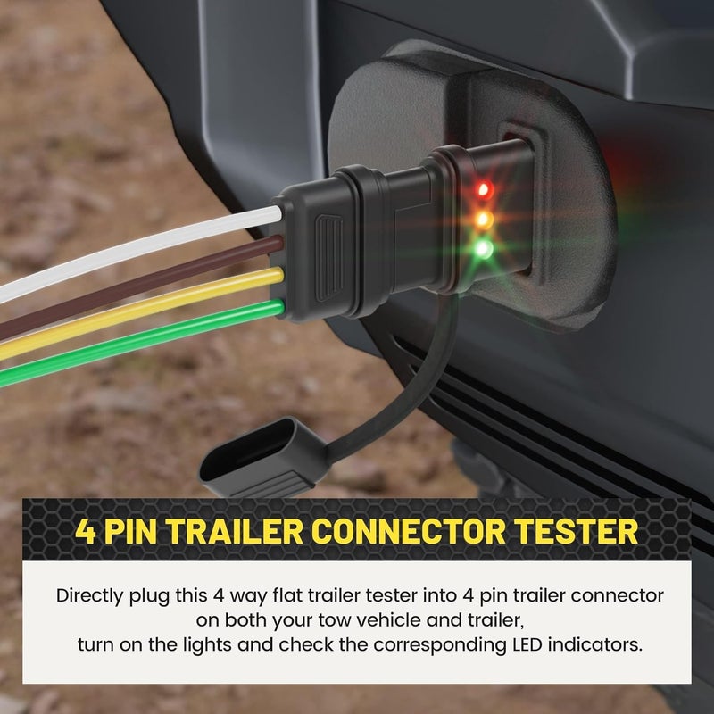 Oyviny 4-Way Flat Trailer Wiring Tester - Image 4