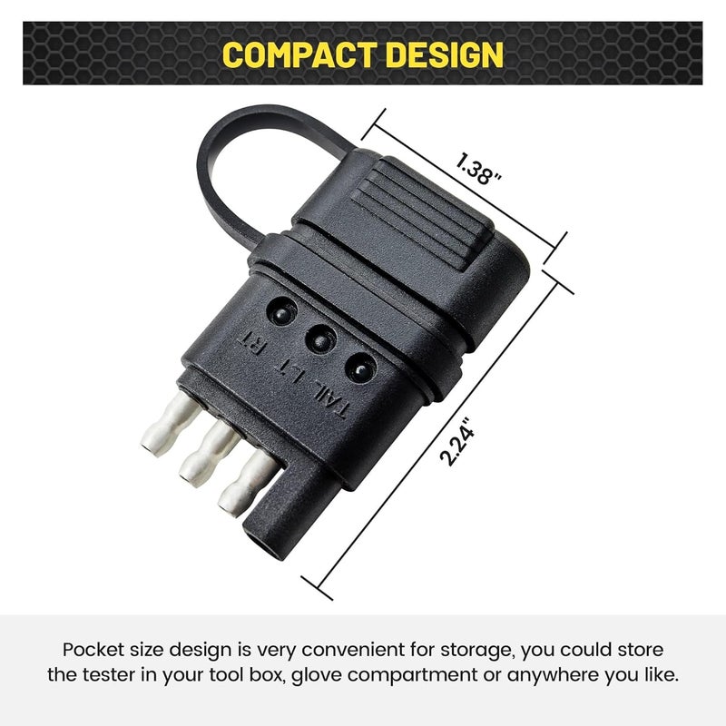 Oyviny 4-Way Flat Trailer Wiring Tester - Image 3