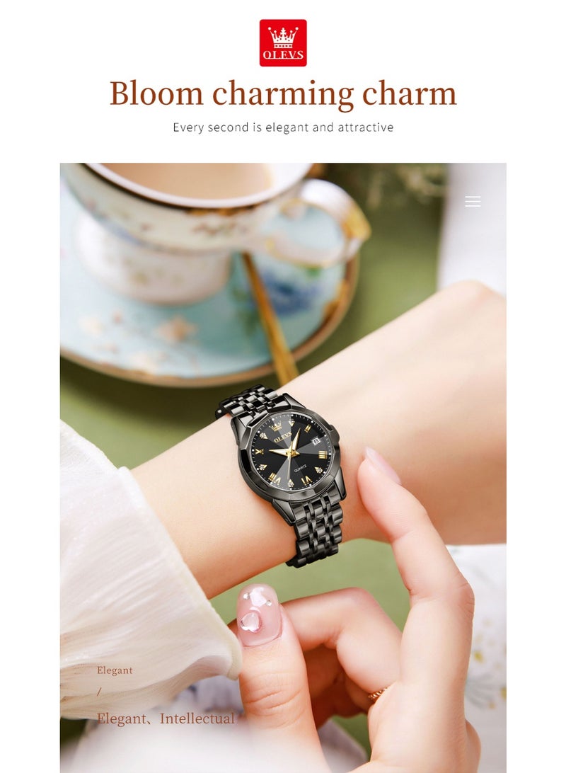 Watches for Women Stylish Stainless Steel Water Resistant Quartz Analog Watch 9931 - view 5