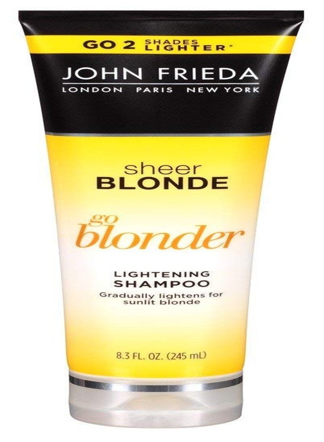 John Frieda Shampoo Sheer Blonde Go Blondr Lighten 8.3 Ounce (245ml) (3 Pack)