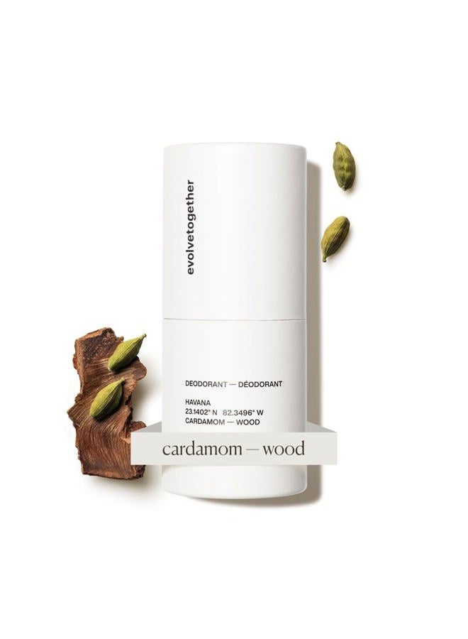 evolvetogether Plant-Powered Cardamom, Vetiver & Cedarwood Natural Luxury Deodorant for Women & Men | Neutralizes Odors, Soothes Skin | Vegan, Cruelty-Free | Made in USA (Havana, 1.69 Oz) - Image 1