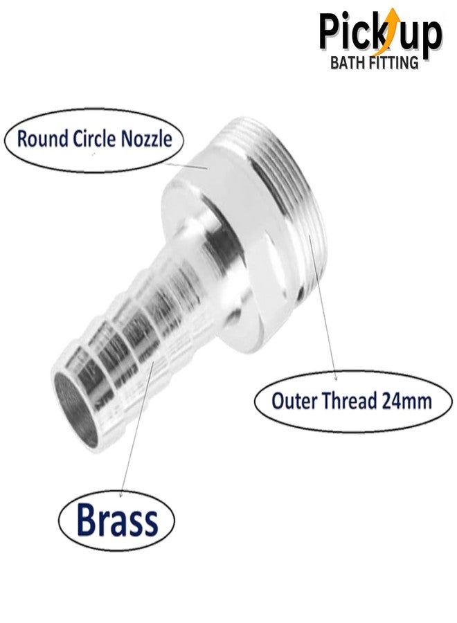 PICK - UP PICK UP® Chrome Plated Brass Nozzle Male | Extension for Water Tap, Garden etc./ Pack of-1 - Image 2