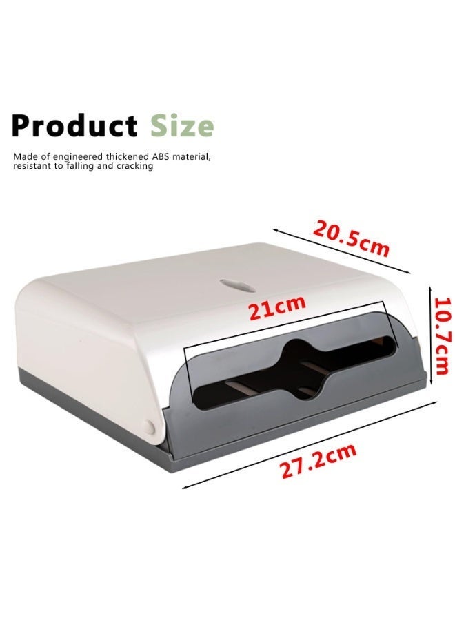Wall-Mounted Paper Towel Dispenser, Commercial Hand Towel Holder for Bathroom & Kitchen - Image 2