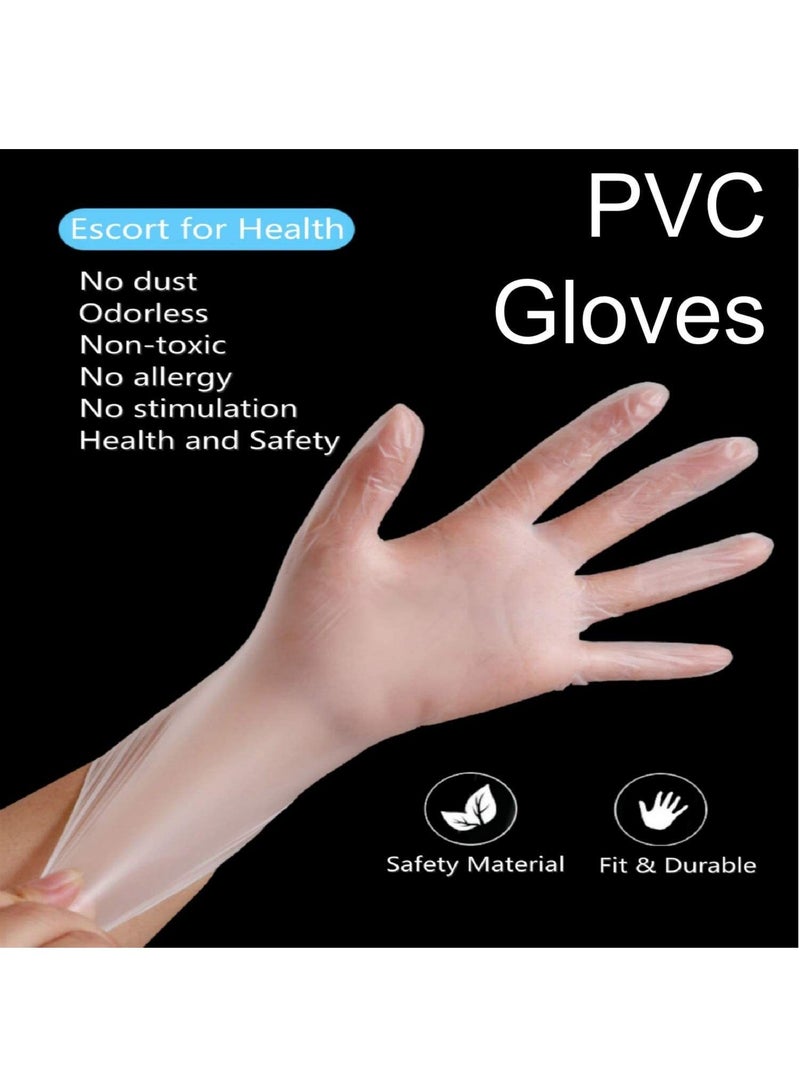 though56 50-Pieces 3 Ply Disposable Face Mask And 100 Pieces Vinyl Gloves For Adults - Image 3