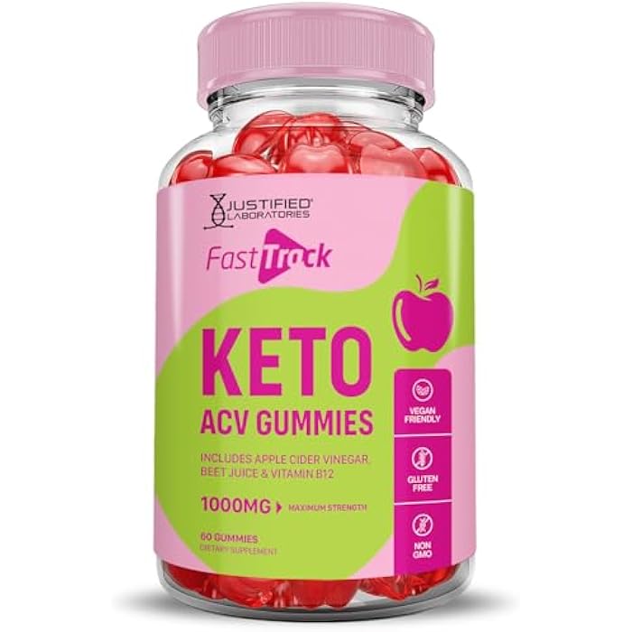 Justified Laboratories (2 Pack) Fast Track Keto ACV Gummies Advanced Formula 1000MG Fasttrack Keto Gummies Apple Cider Vinegar Formulated with Pomegranate Beet Juice Powder B12 Vegan Non GMO 120 Gummys - Image 4