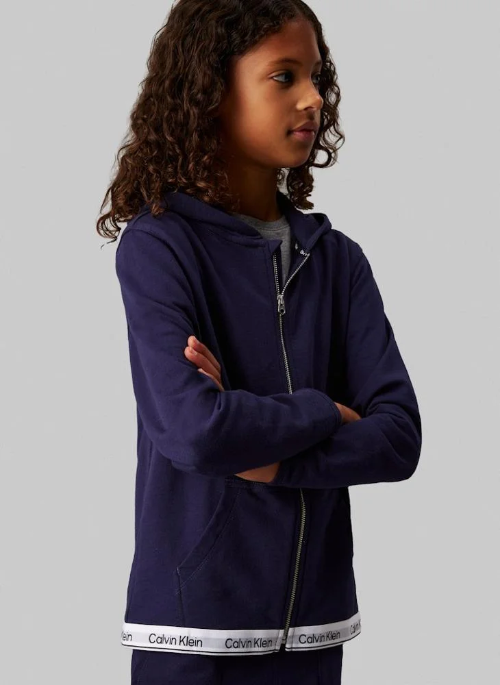 كالفن كلاين جينز Youth Zip Through Sweatshirt