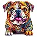Artipuz Wooden Puzzles for Adults Bulldog Wooden Puzzle Unique Shape Dog Wood Jigsaw Puzzle for Adults Wood Puzzles Adult Gifts for Family Wall Art Home Decor 110pcs 83 76in S - Image 2