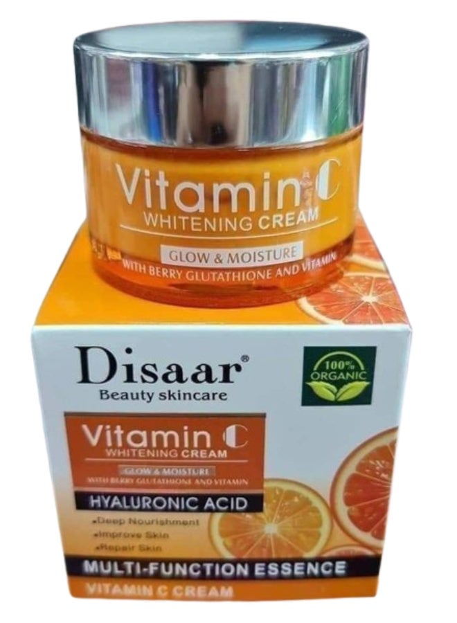 ديسار كريم ديزار فيتامين C مع الهيالورونيك أسيد – تفتيح، ترطيب ونضارة فورية للبشرة - Image 1