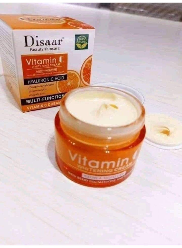 ديسار كريم ديزار فيتامين C مع الهيالورونيك أسيد – تفتيح، ترطيب ونضارة فورية للبشرة - Image 3