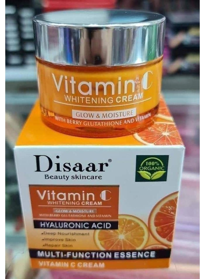ديسار كريم ديزار فيتامين C مع الهيالورونيك أسيد – تفتيح، ترطيب ونضارة فورية للبشرة - Image 2