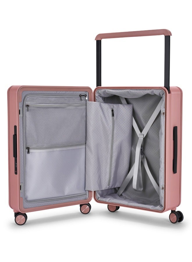 LIMRA Travel Bag From Limra Made Of PC Cabin Carry Check-In Luggage Trolley Size 20 inch Color Pink - Image 5