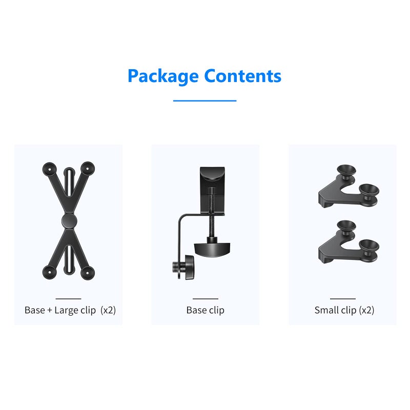 Neewer Adjustable Tablet Holder Mount with 360 Degree Swivel Clamp - Compatible with iPad, iPad Pro, Nexus, Galaxy - Image 5