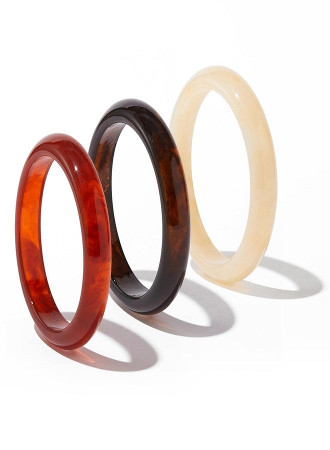 كولودوغو سوار أكريليك سميك وملون للنساء، طقم أساور دائرية، أساور معصم للنساء كهدية مجوهرات - Image 4