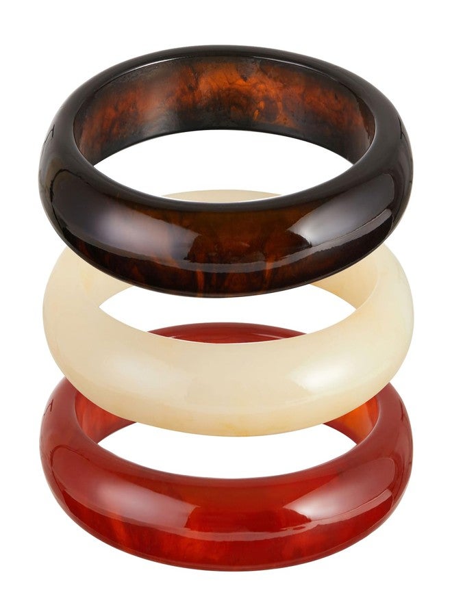 كولودوغو سوار أكريليك سميك وملون للنساء، طقم أساور دائرية، أساور معصم للنساء كهدية مجوهرات - Image 1