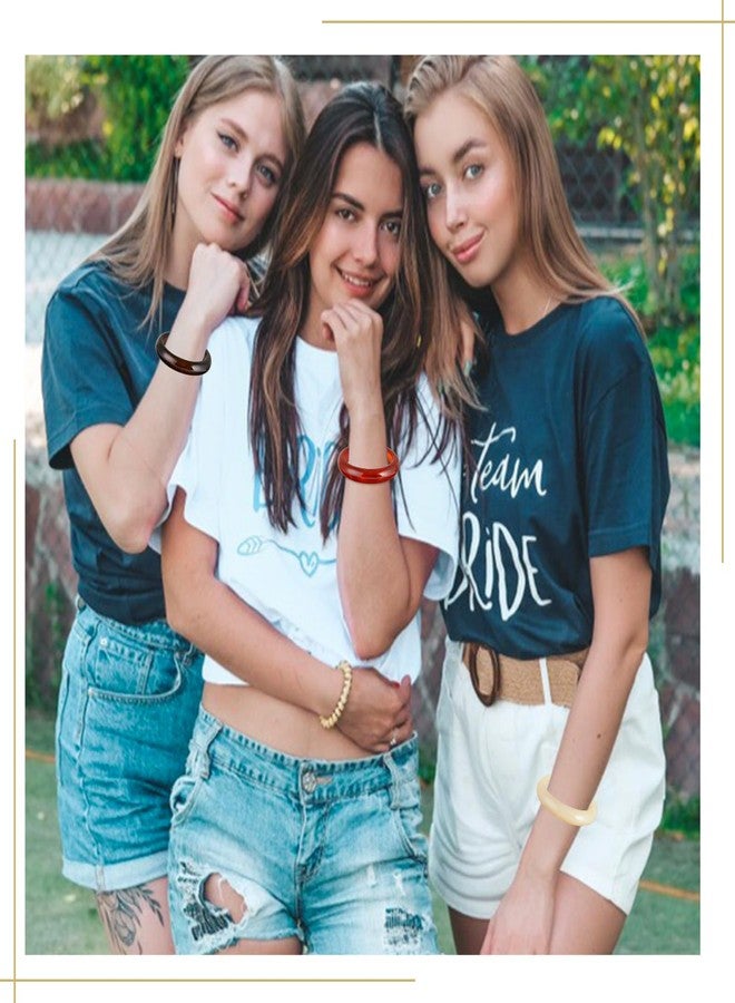 كولودوغو سوار أكريليك سميك وملون للنساء، طقم أساور دائرية، أساور معصم للنساء كهدية مجوهرات - Image 3