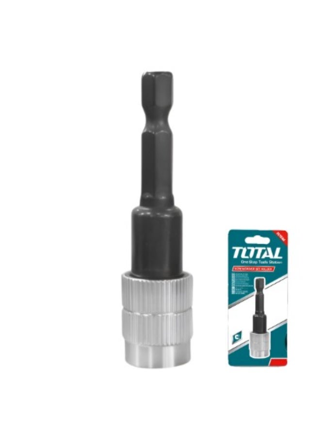 TOTAL Screwdriver Bit Holder with Quick-Release – Magnetic Extension Adapter for Power Drills, Impact Drivers & Hand Tools