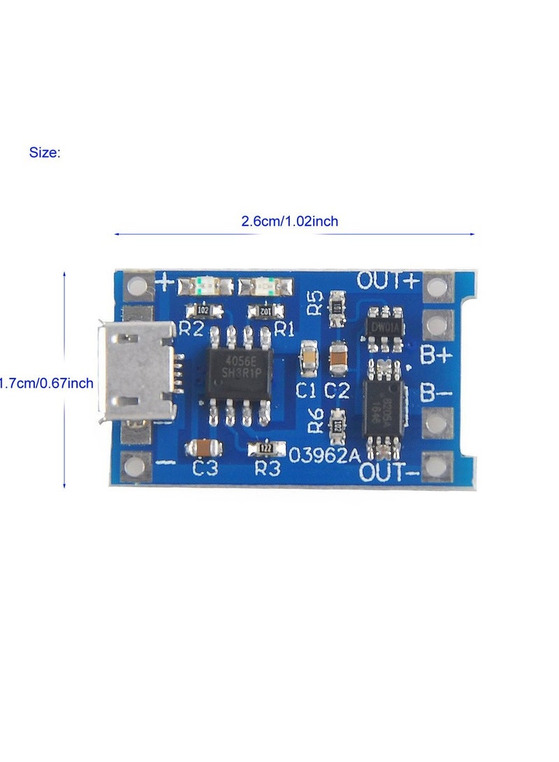 10-Piece Protection Circuit Board Charger Module TP4056 USB - Image 5