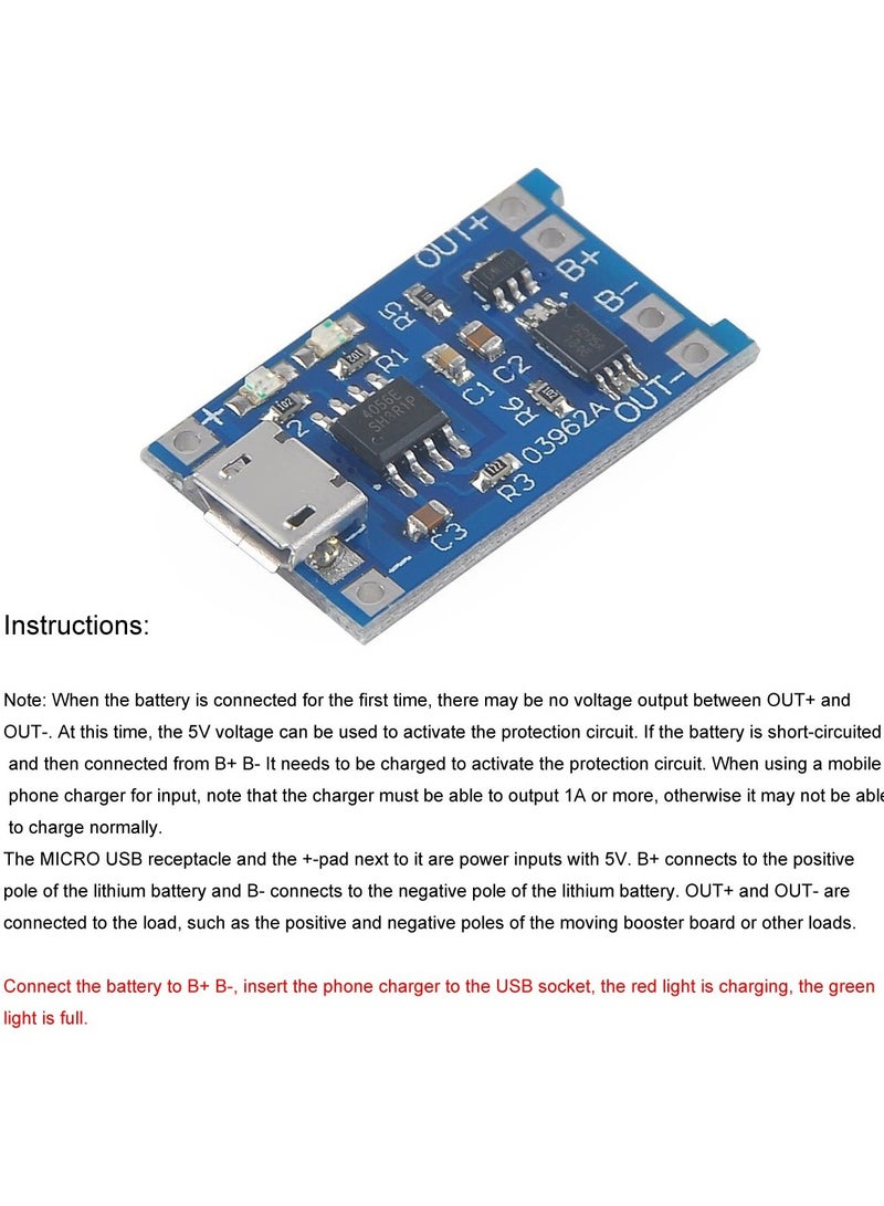 10-Piece Protection Circuit Board Charger Module TP4056 USB - Image 4