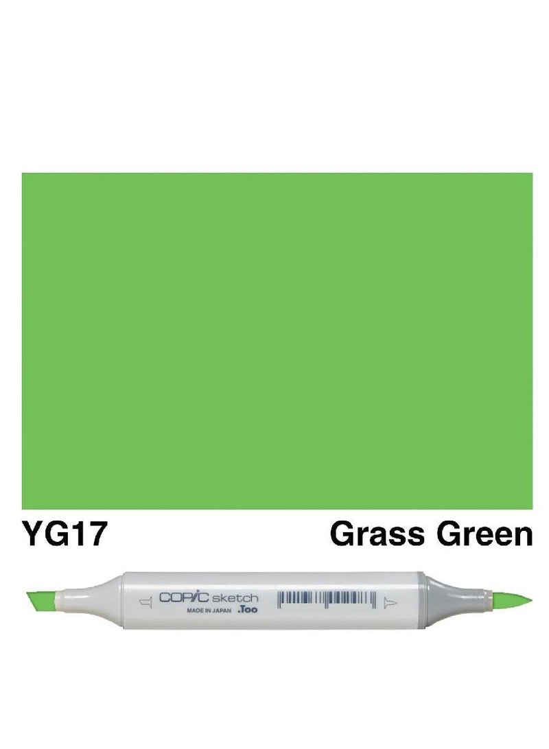 Sketch YG-17 Graphic Art Marker Grass Green Twin Tip