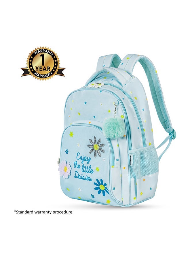 Eazy Kids - Personalized 17" School Bag Set of 3 w/Lunch Bag and Pencil Pouch - Little Daisy Green - Image 4