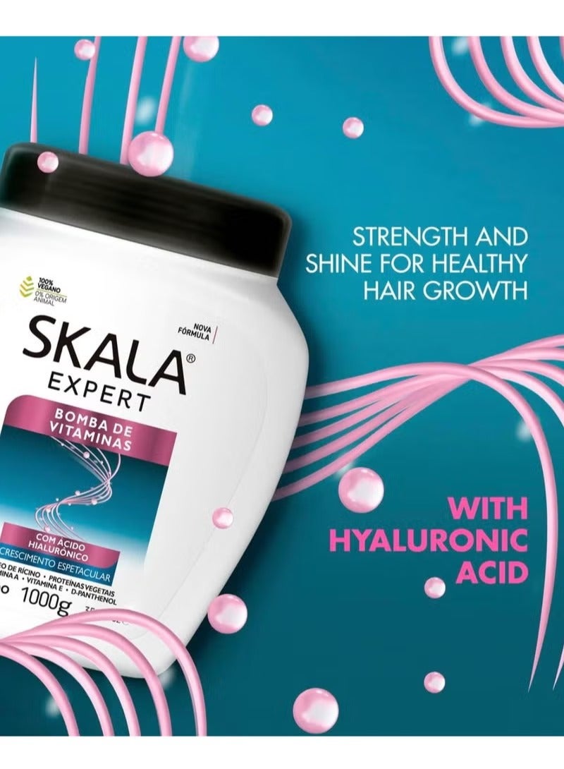 سكالا كريم سكالا إكسبيرت بومبا دي فيتاميناز لعلاج وترطيب الشعر 1000 جرام - Image 2