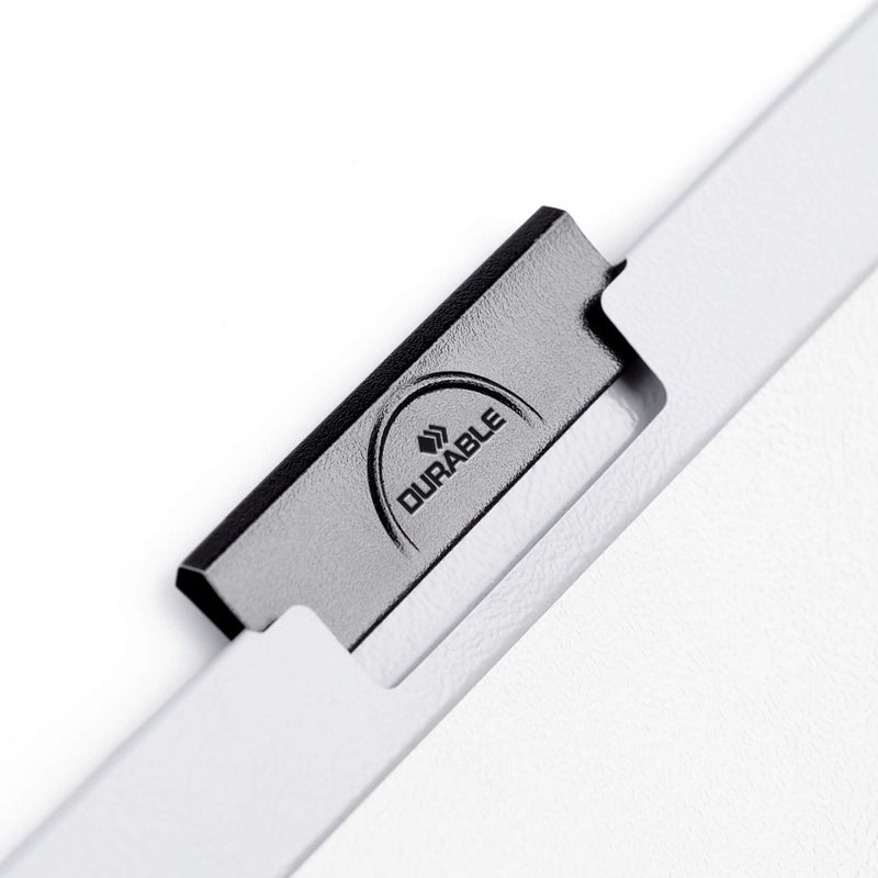 Durable Clip Folder A4 | Heavy-Duty Plastic File Folder with 60-Sheet Capacity, Transparent Front & Coloured Back, Steel Clip for Safe A4 Document Storage, 5-Year Clip Warranty — DURACLIP® - Image 2