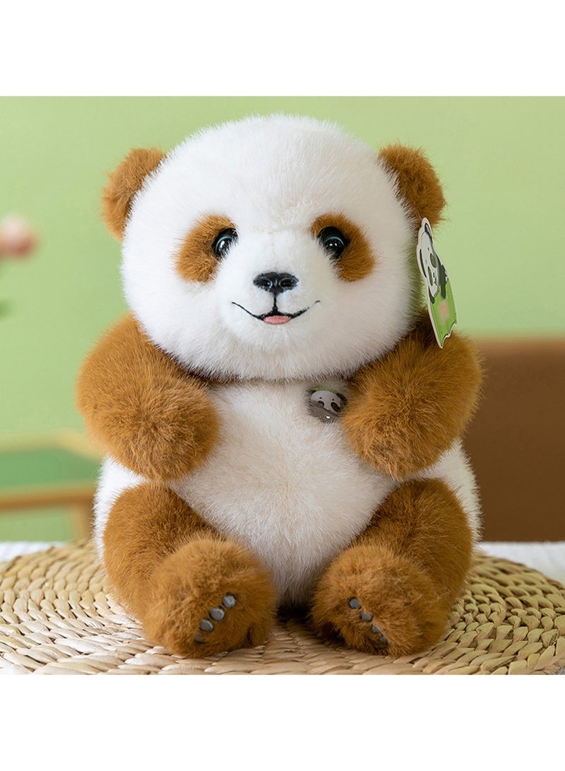 25 CM Cute Panda Plush Toy Soft Stuffed Simulation Animals Doll For Girls And Boys All Ages Gift（Brown） - Image 3