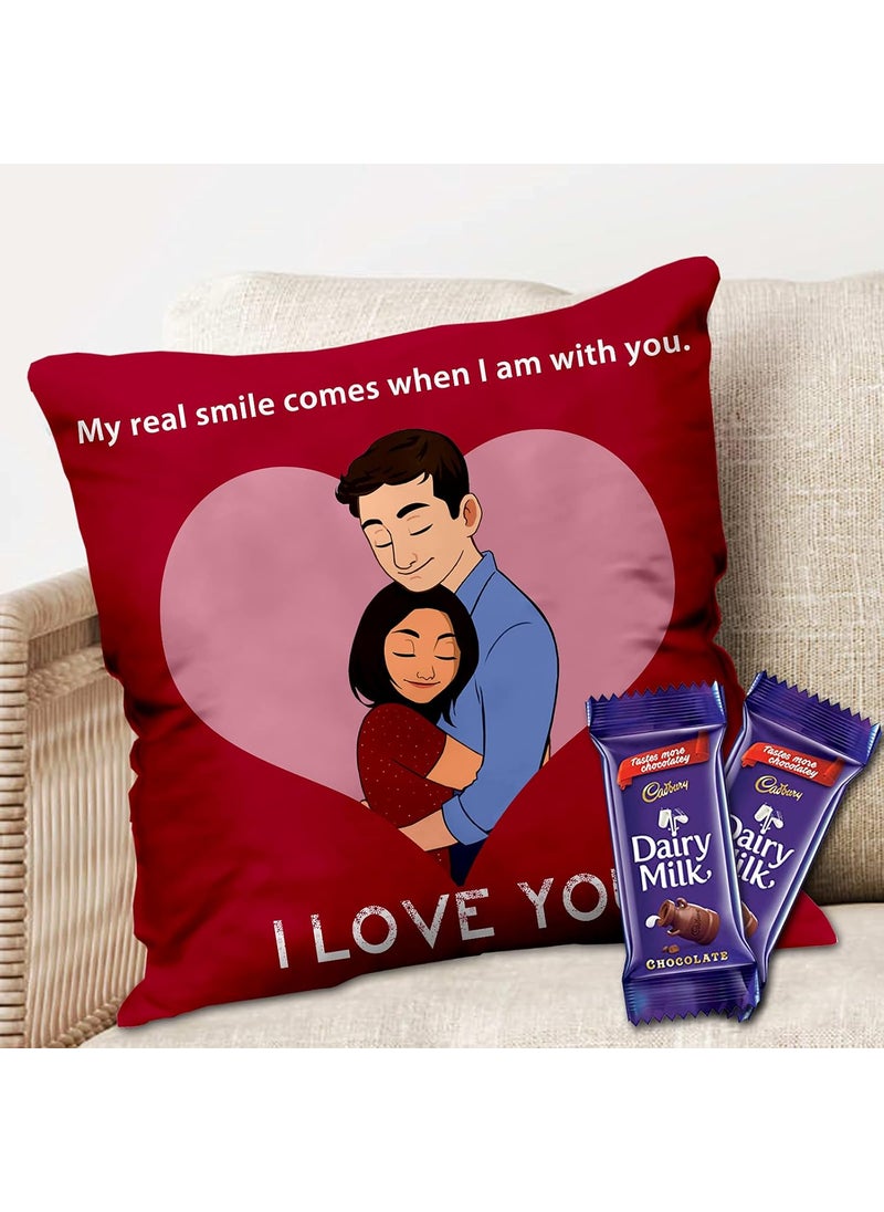 Midiron Midiron Romantic Gift for Wife Husband Girlfriend Boyfriend Someone Special On Birthday Anniversary Valentine and Special Occasion Dairy Milk Gift Pack IZ21DairyMilk2CU16STLove85 