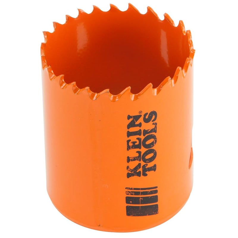 Klein Tools 31928 BiMetal Hole Saw 134Inch for Cutting Stainless Steel Mild Steel Drywall Wood and Plastic with Easy Slug Removal