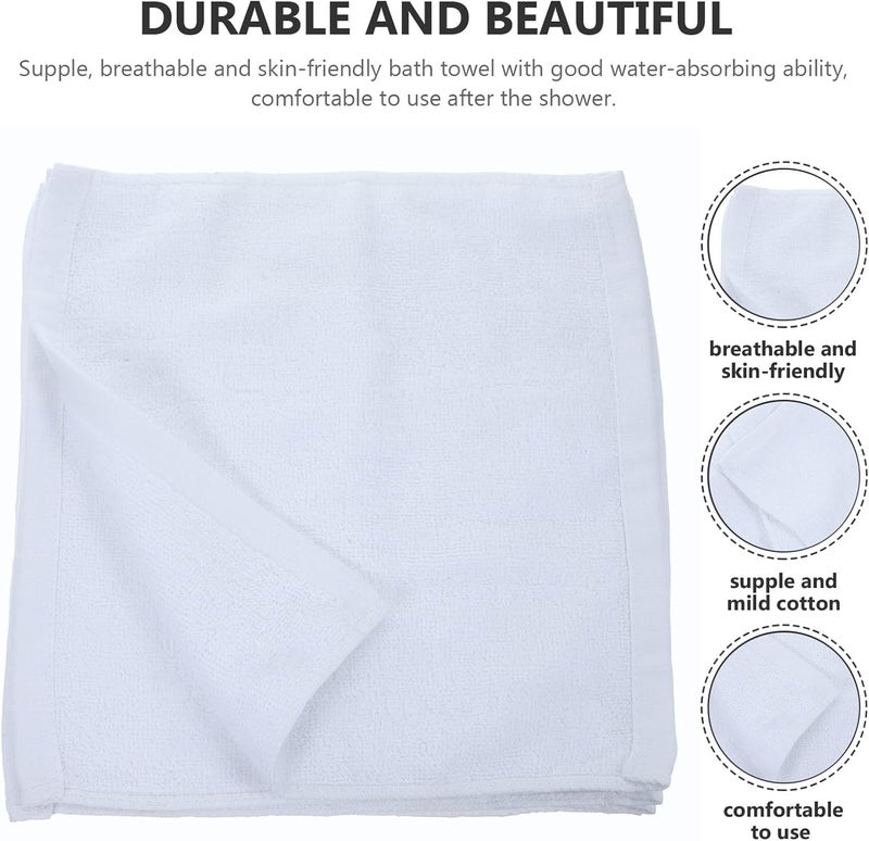 5pcs Supersoft Cotton Face Cloths 30x30cm Highly Absorbent Hand Towels for Bathroom and Travel, Sturdy 50g Thick Washcloths Set - Image 3