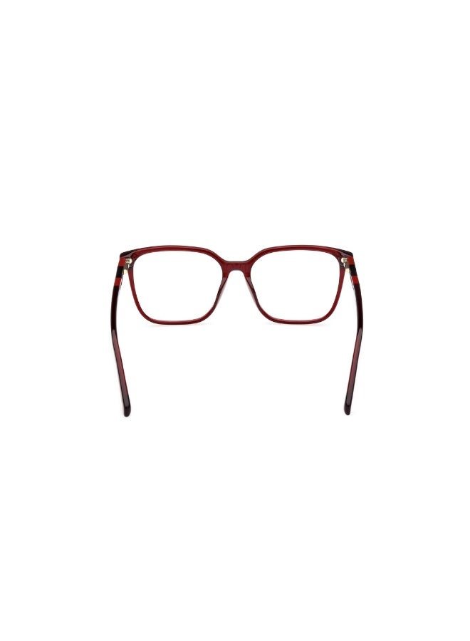 غانت نظارة طبية بشكل مربع للنساء بأذرع من الأسيتات GA4150  مقاس 53 - أحمر لامع - Image 4