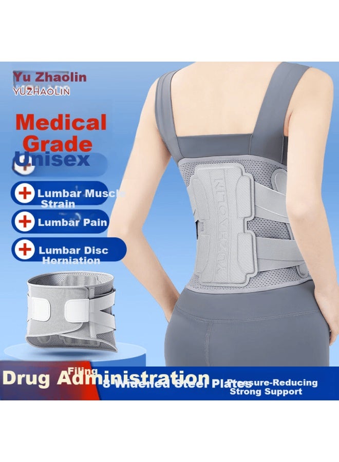 Yuzhaolin Medical Grade Lumbar Support Belt For Lumbar Muscle Strain And Herniated Disc, Waist Brace For Men And Women, Ideal For Prolonged Sitting - Image 1