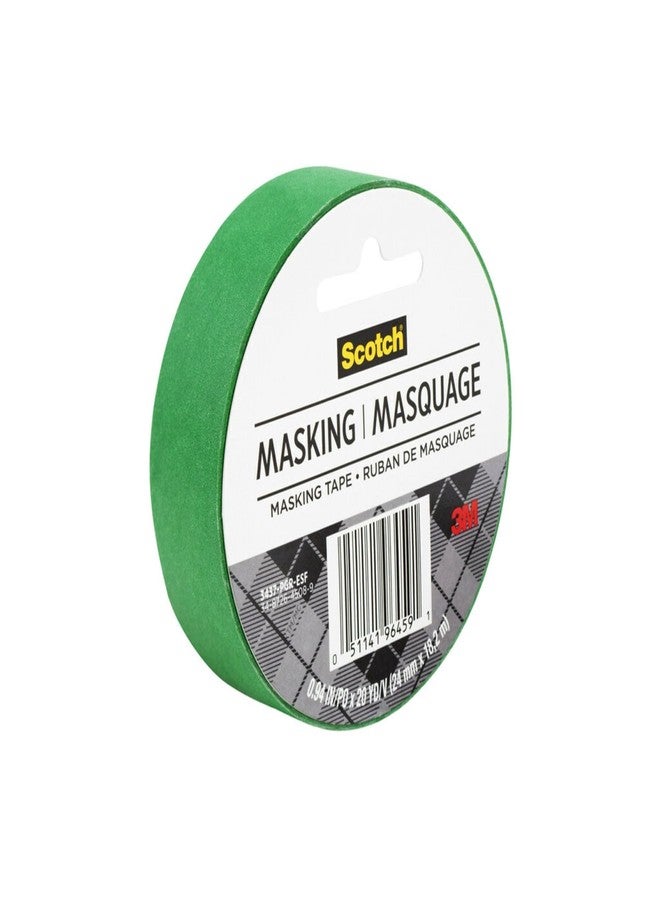 Scotch Expressions Masking Tape, 3" Core, 0.94" X 20 Yds, Primary Green