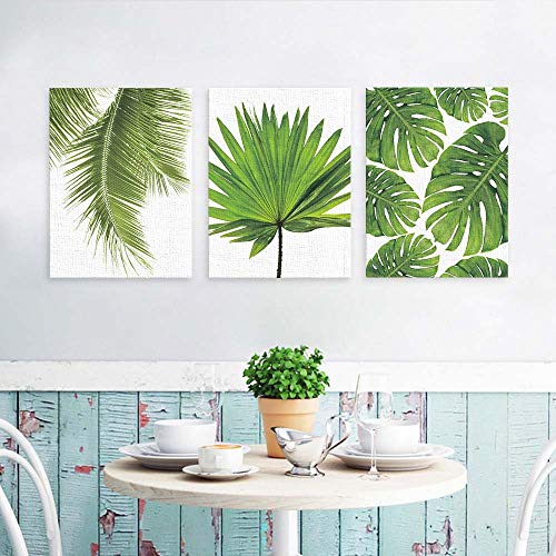 LDCREEE 36Pcs Artificial Tropical Palm Leaves Large Size Bonus 2 Sheets/40pcs Dot Glues,Fake Faux Palm Leaves Hawaiian Party Jungle Beach Theme Decorations Table Leave Accessories Decors （36 Large Leaves） - Image 5