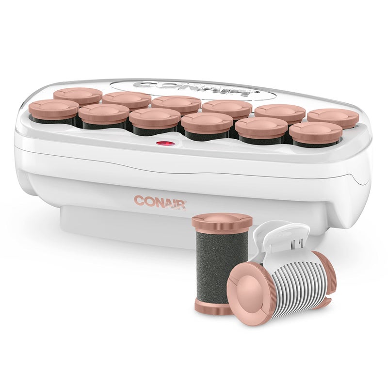 CONAIR لفافات ساخنة سيراميك كونير 1 1/2 بوصة، تشمل مشابك سوبر، اصنع تجاعيد كبيرة وممتلئة - Image 1