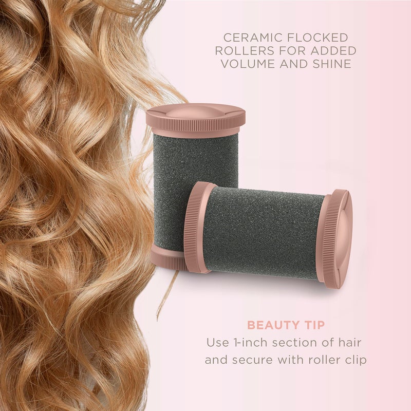 CONAIR لفافات ساخنة سيراميك كونير 1 1/2 بوصة، تشمل مشابك سوبر، اصنع تجاعيد كبيرة وممتلئة - Image 5