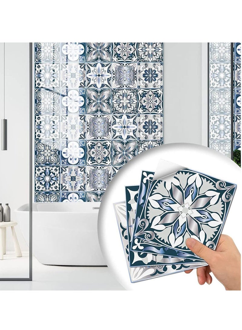 SYOSI Decorative Stick Tile 20 Sheet 4x4 Inch Waterproof Textured Vinyl Decals Sticker Self Adhesive Removable Wallpaper - Image 1