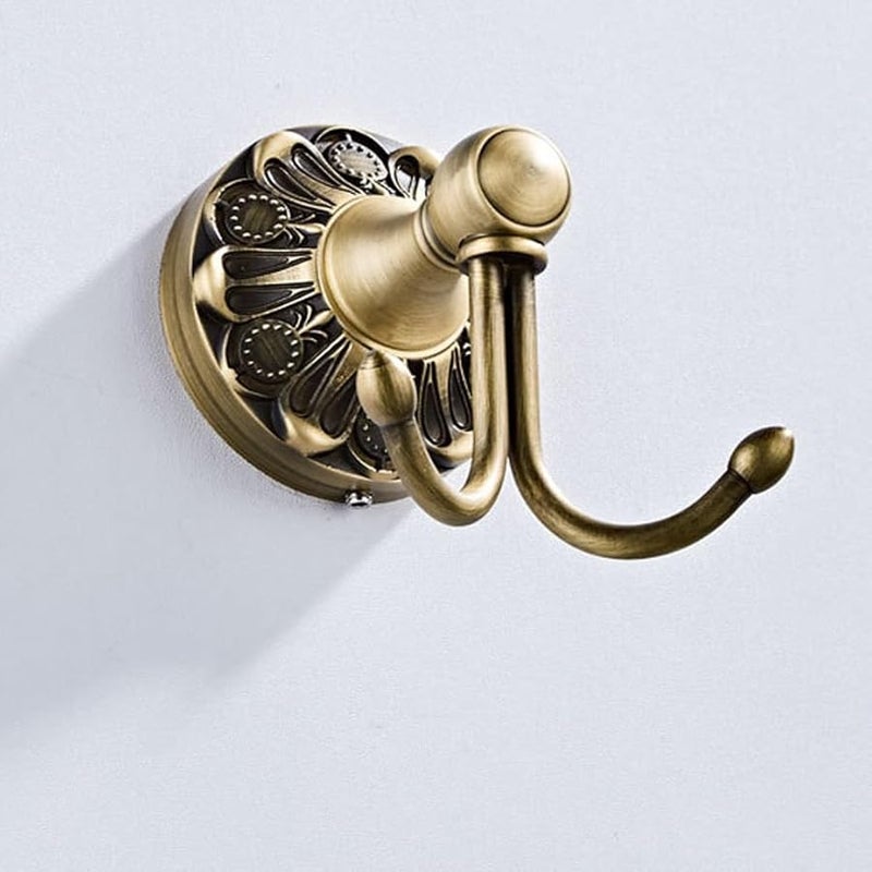 Small Antique Bronze European Style Round Wall Mounted Coat Hook - Image 5