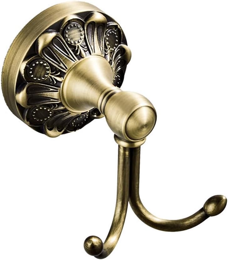 Small Antique Bronze European Style Round Wall Mounted Coat Hook - Image 2