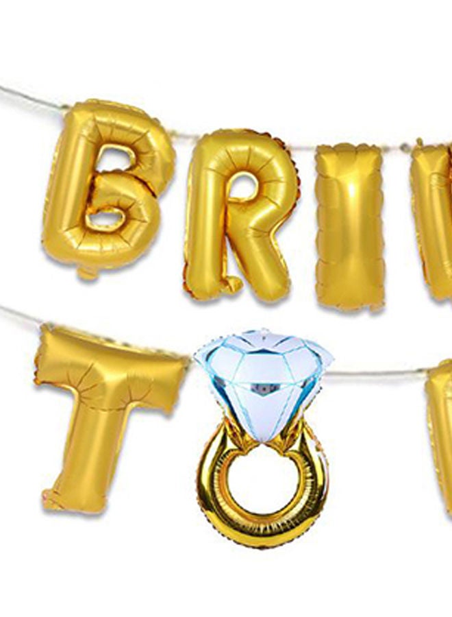 NIBEMINENT Letter Bride To Be Shape Decorative Balloon 16inch - Image 2