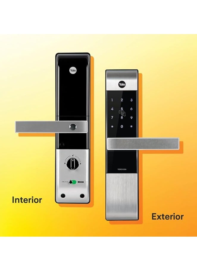 Yale - Smart Lock YDM3109A, with Pin Code, RIFD Card and Mechanical Key for Keyless Home Entry, Auto Locking & Emergency Power Supply, Adjustable Handle Suitable for Right or Left Handed Doors - Image 1