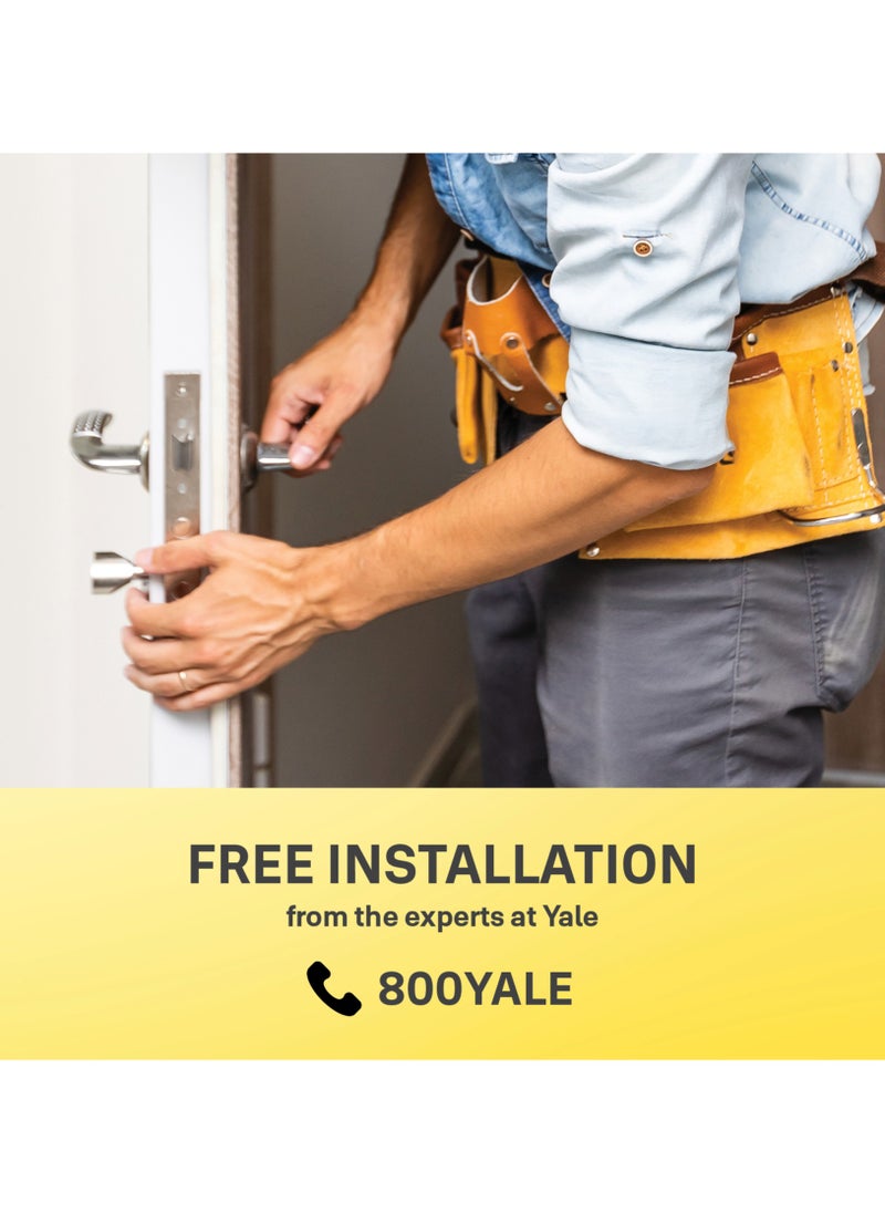 Yale - Smart Lock YDM3109A, with Pin Code, RIFD Card and Mechanical Key for Keyless Home Entry, Auto Locking & Emergency Power Supply, Adjustable Handle Suitable for Right or Left Handed Doors - Image 1