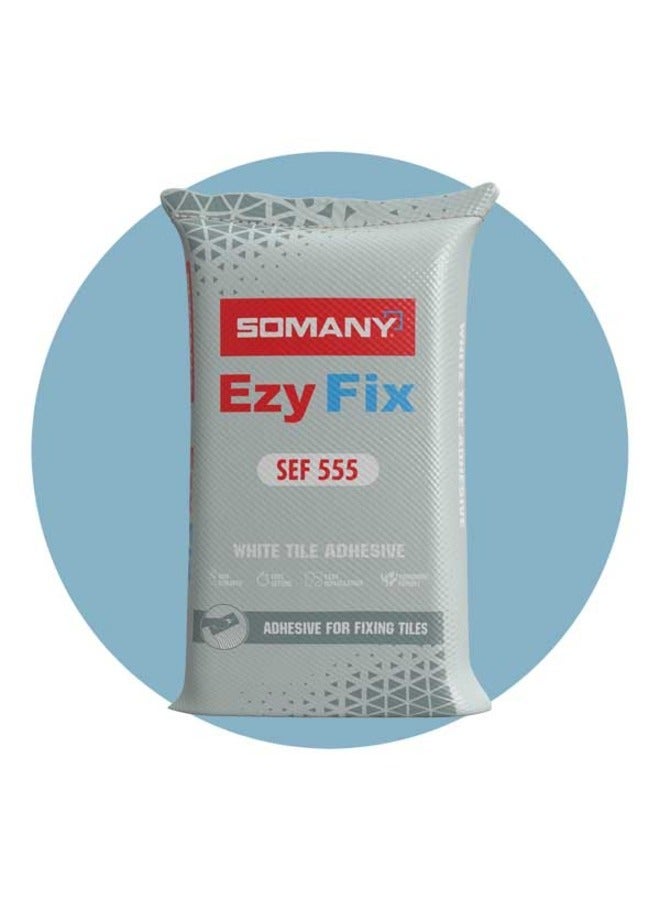 سوماني SEF 555 لاصق البلاط الأبيض - لاصق أسمنتي عالي القوة ومعدل بالبوليمر ومقاوم للماء للسيراميك والبلاط المزجج | تطبيق الأرضيات والجدران الداخلية - Image 1