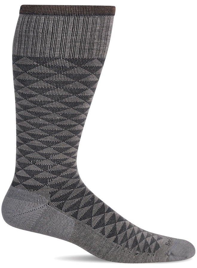 Sockwell Men's Dapper Firm Graduated Compression Sock, Putty - L/XL - Image 1