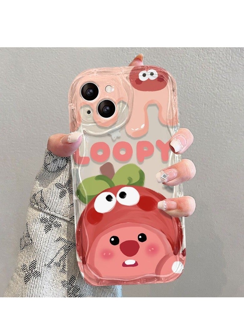 NIBEMINENT Mountain Bamboo Beaver Protective TPU Case Cover For iPhone 14 Pro, Creamy Transparent