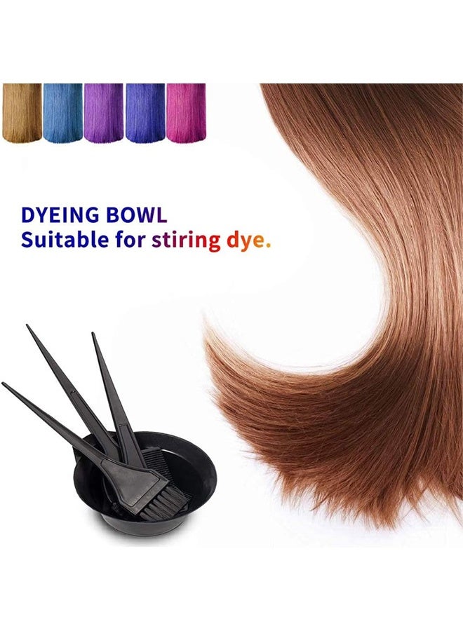 Hair Dye Color Brush and Bowl Set, 4Pcs Color Bowl Brushes Tool Mixing Bowl Kit Tint Comb for Hair Tint Dying Coloring Applicator - Image 3
