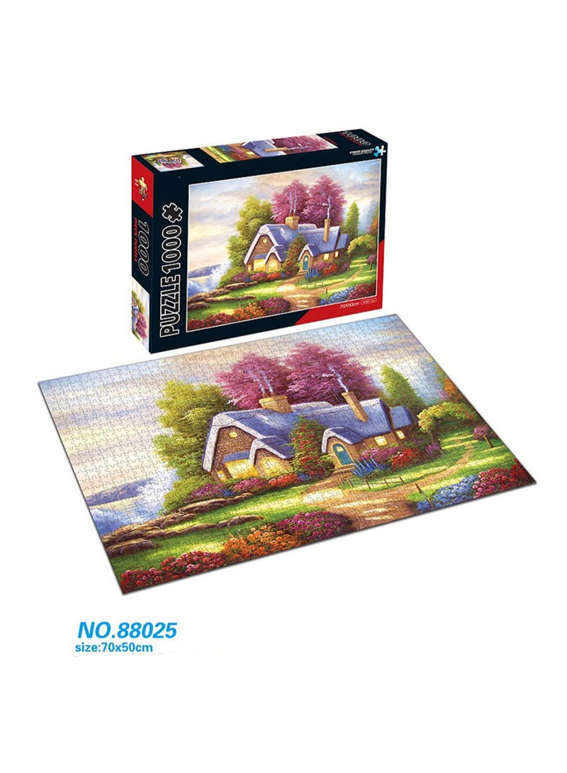 1000 Pieces Jigsaw Puzzle Stress Relief Educational Developmental Toy 70x50cm - Image 2