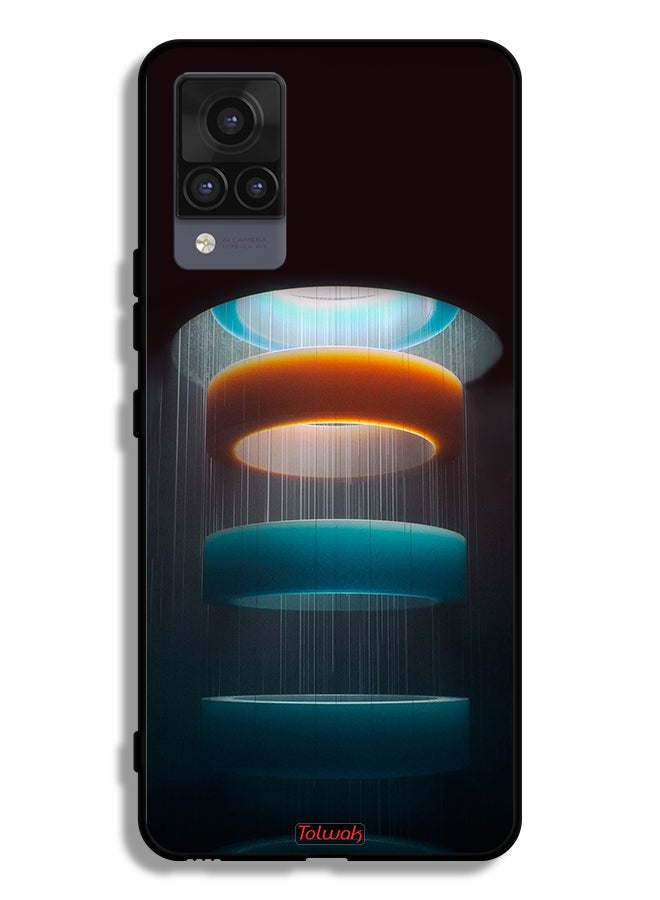 Tolwak Vivo V21 Protective Case Cover Rings Art Pattern - Image 2